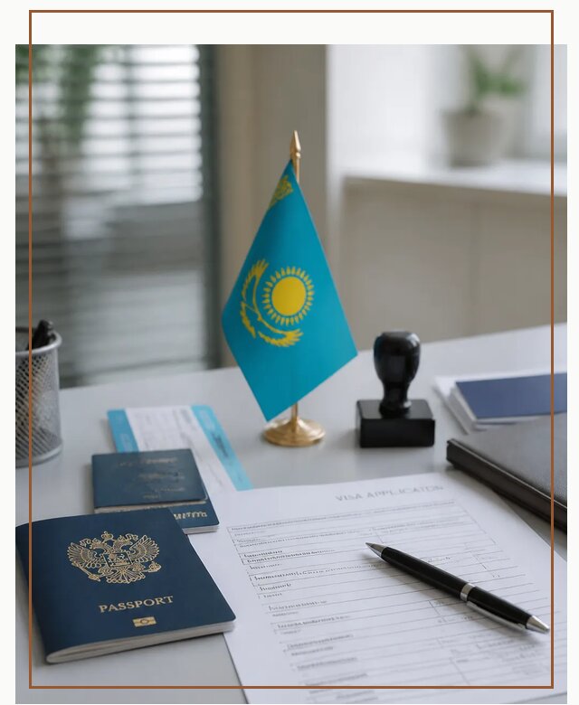 Оформление визы в Казахстан для поездки и работы в Орле